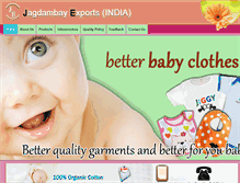 Tablet Screenshot of jagdambayexports.com